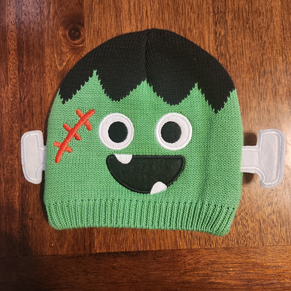 Koala Kids Frankenstein Green Knit Beanie 0-3 Months